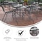 Flash Furniture Silver 55x31.5 Glass Patio Table - Umbrella Hole TLH-089-SV-GG - alternate 8